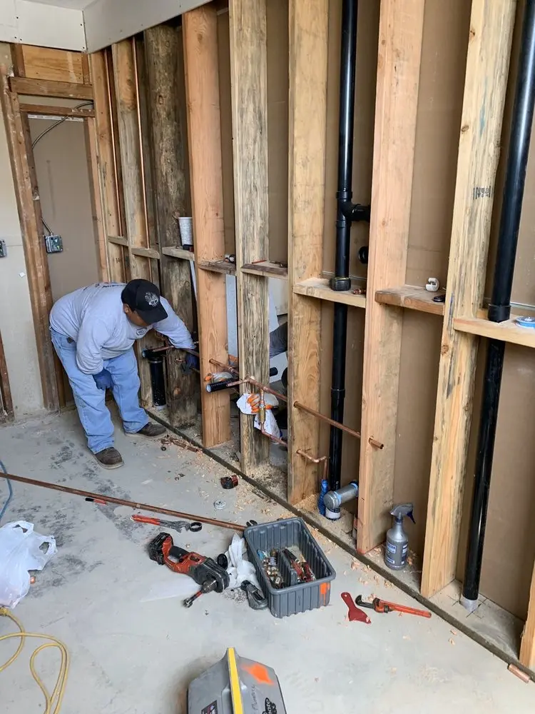 Commercial rough-in plumbing for Gas Line Repair in Shelby